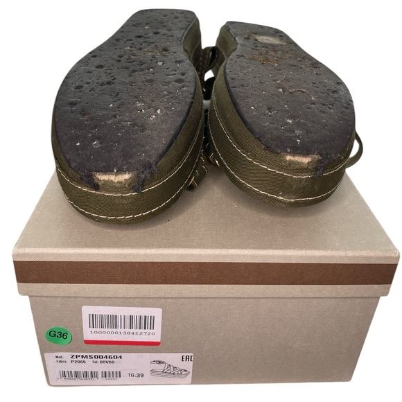 Marni Green Strappy Fabric Platform Sandals Wonens size 39 / 9 Box & dustbags - Picture 3 of 7